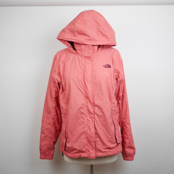 THE NORTH FACE Dryvent Women's L - Salmon Pink jacket full zip nylon rain wind - Picture 1 of 15